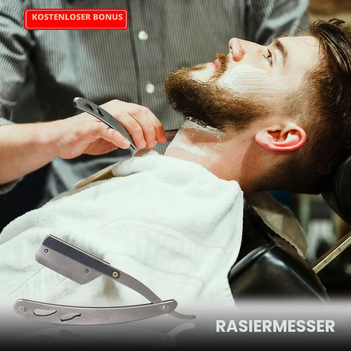 Rasierset für Männer, Aftershave-Geschenkset für Männer, mit Sandelholz-Rasiercreme, Aftershave-Bals