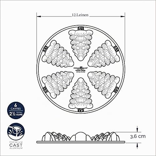 Nordic Ware Cakelet-Pfanne, 2,5 Tassen, silberfarben