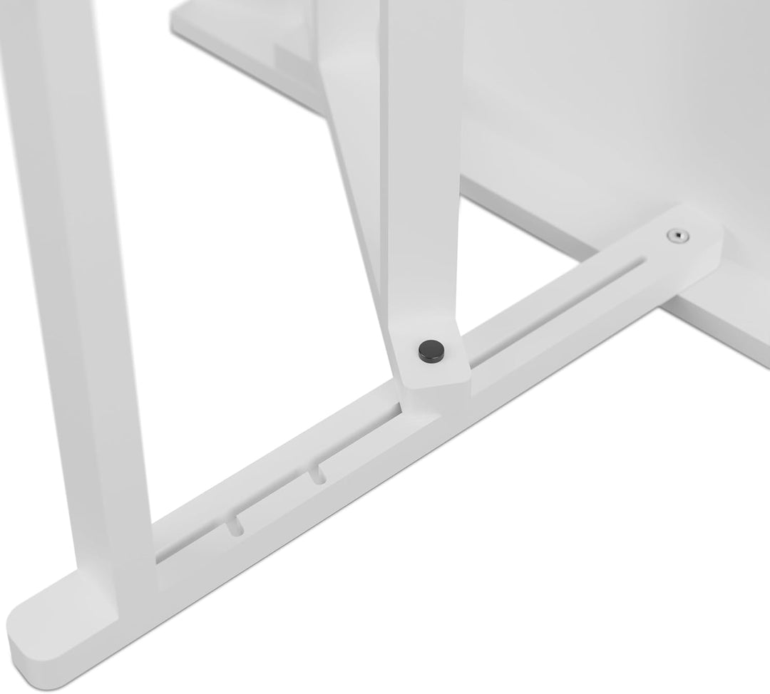 Relaxdays Hunderampe, höhenverstellbar 38–43 cm, klappbar, rutschfest, Holz, 35 kg, Hundetreppe Bett