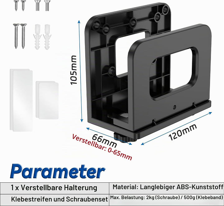 sciuU Universelle Verstellbare Wandhalterung für WLAN Router, TV Box &amp; Mini PC - VESA Halterung für