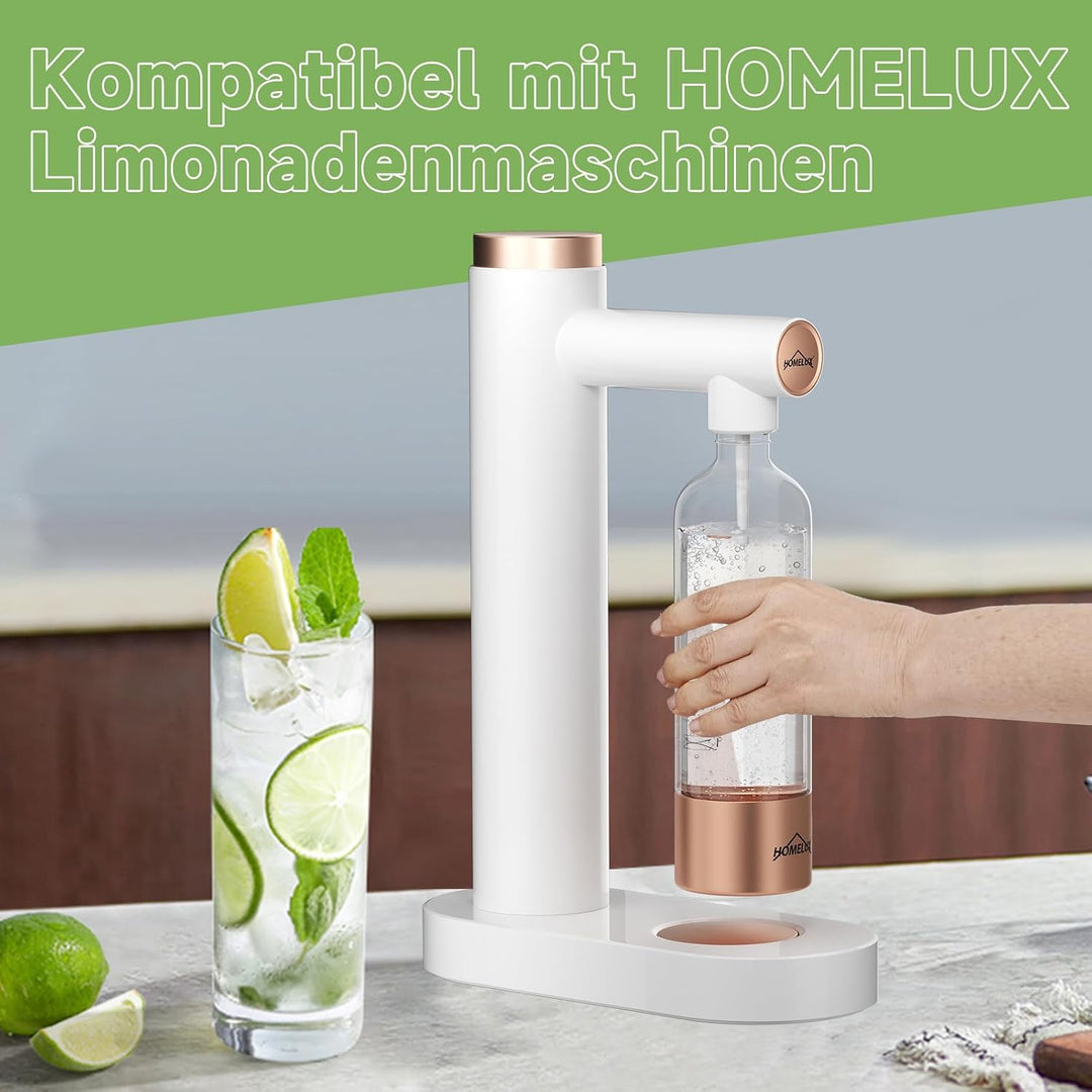 HOMELUX Wassersprudler, Sprudelwasser Maschine Mit 1L PET-Flaschen Bpa-Frei, Soda Maker, Wasser Spru