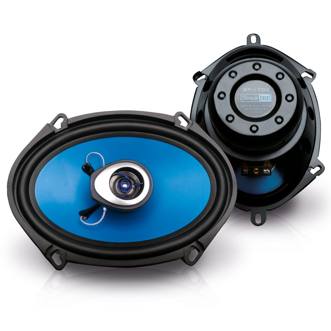 ST-170c 2-Wege Koaxial oval Lautsprecher 5x7 Boxen 19x14cm - 300 Watt