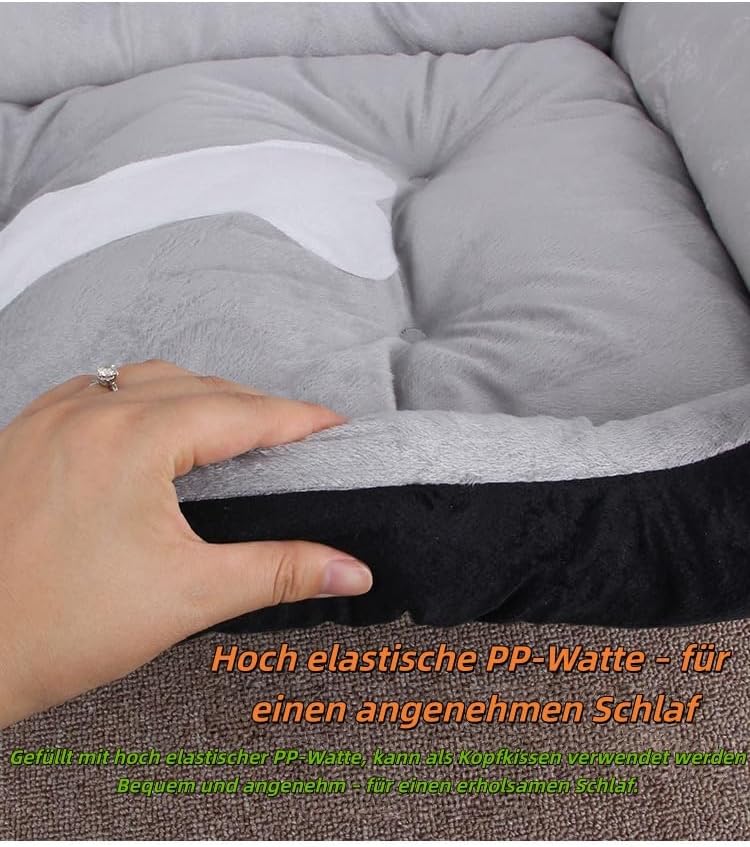 Flying Wings Hundebett, Hundematte, Hundekorb, maschinenwaschbares Haustiersofa, bequem und weich, f
