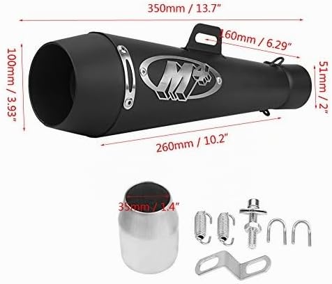 Auspuff Schalldämpfer Rohr Motorrad Schalldämpfer Schalldämpferrohr Auspuff Universal Schalldämpfer