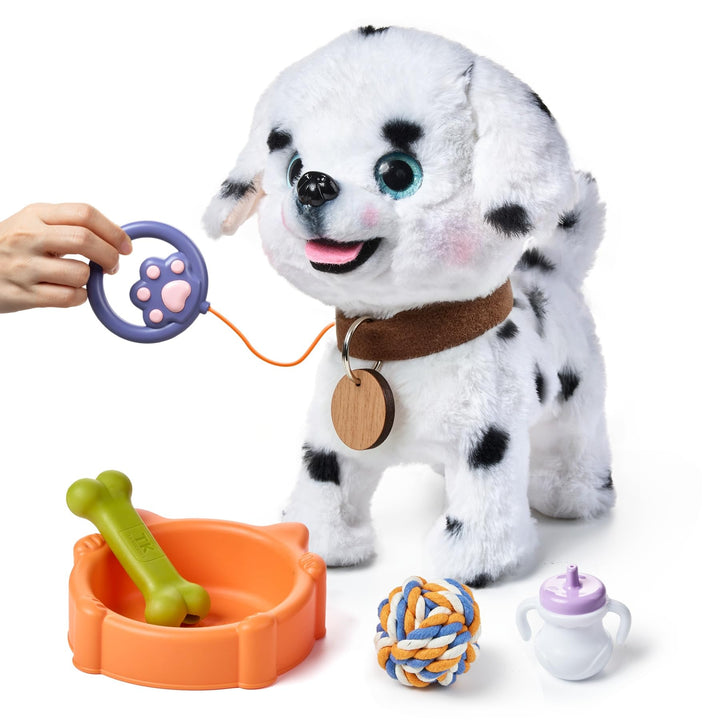 OR OR TU Hund Spielzeug Plüschwelpe Elektronische Haustiere mit Ferngesteuerter, der Läuft und Bellt