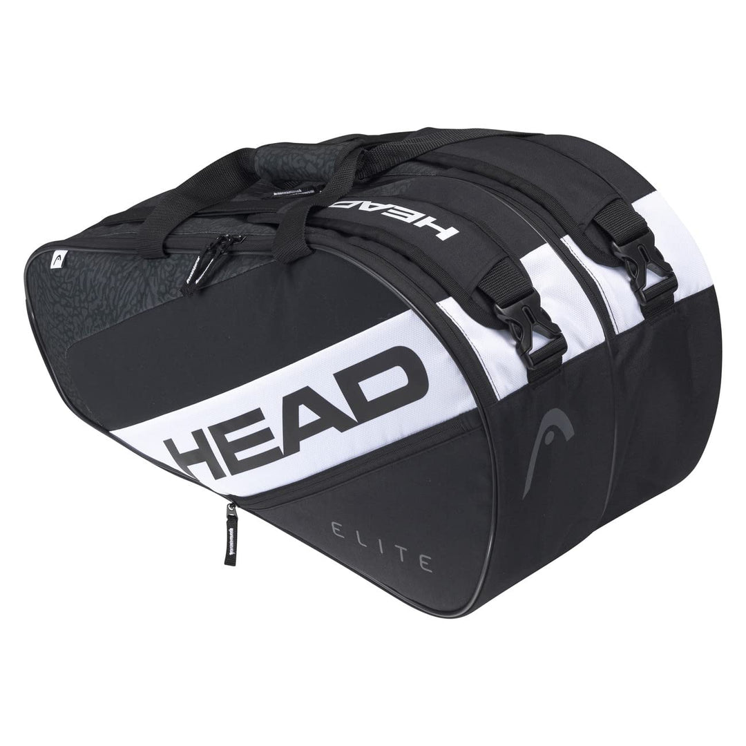 HEAD Unisex – Erwachsene Elite Padel Supercombi Tennis Tasche Einheitsgrösse Schwarz/Weiss, Einheits