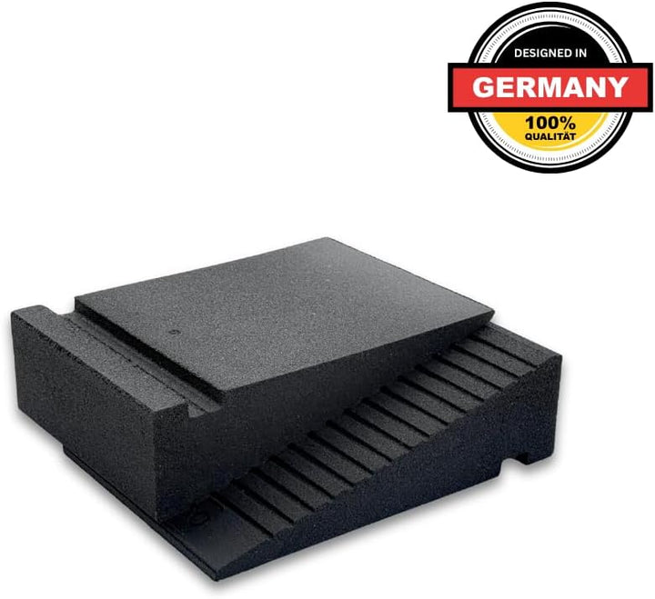 bepco Kneeblock - Squat Wedge, Knieblock, Wadendehner aus recyceltem Gummi - 3 in 1 Mobility Block f
