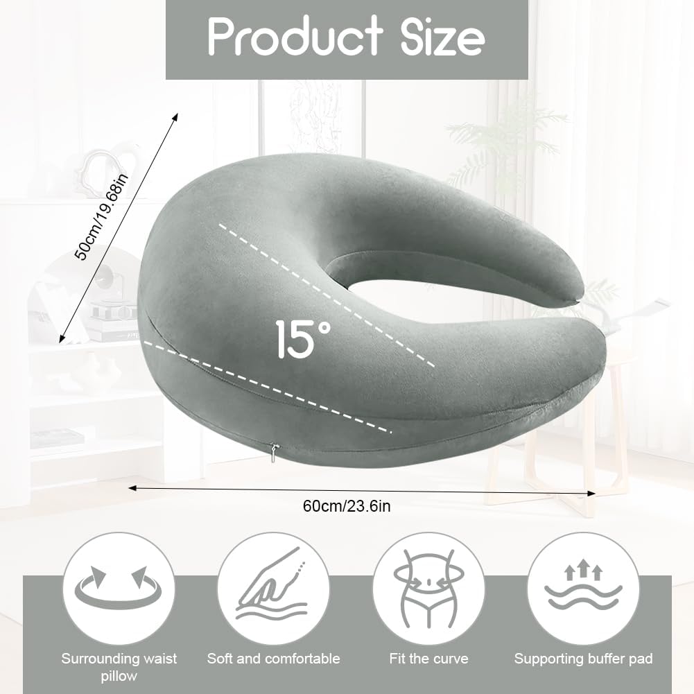 Ergonomisches Crealis-Kissen, Schosskissen Lesekissen,Ergonomisches Gaming Armkissen, Häkelkissen St