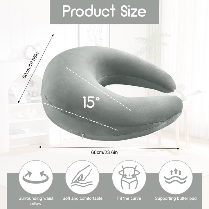 Ergonomisches Crealis-Kissen, Schosskissen Lesekissen,Ergonomisches Gaming Armkissen, Häkelkissen St