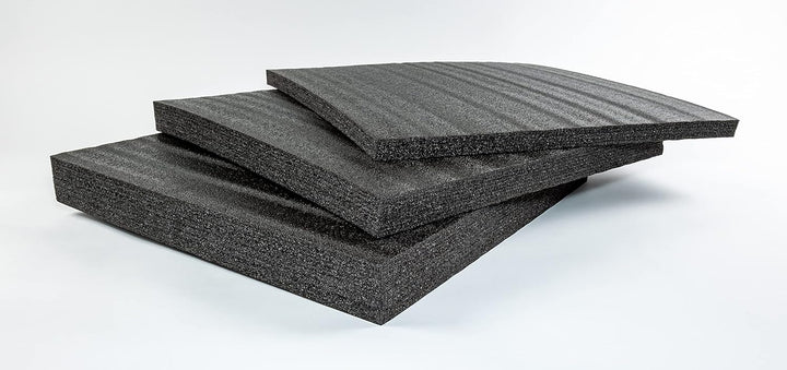 TYGR Multilayer Schaumstoff 600x600x70 schwarz für Werkzeug, Kamera & Co. | Einfaches Bearbeiten | W