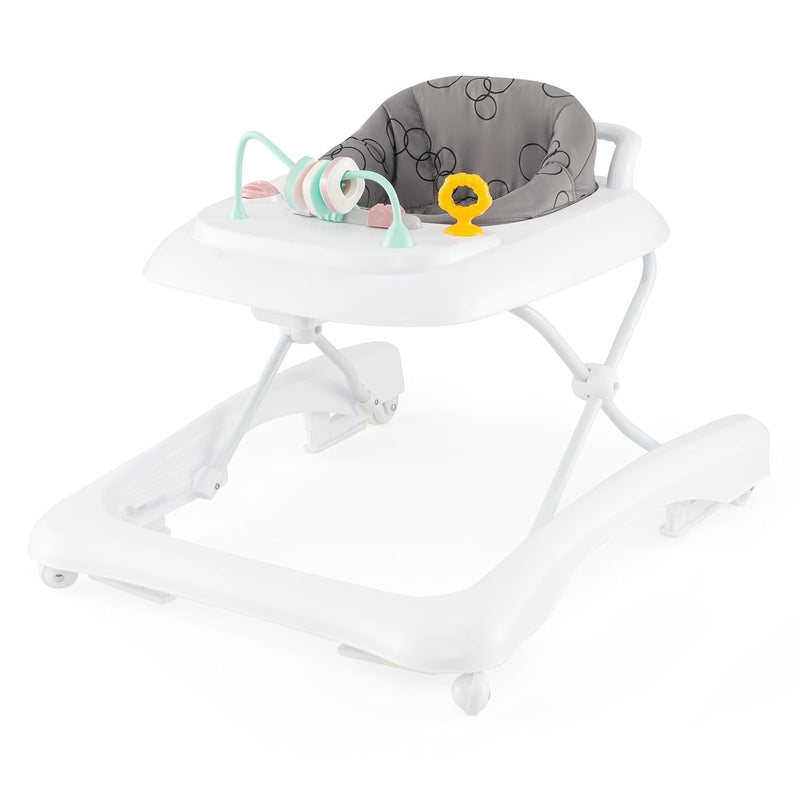 DREAMADE Baby Walker, Klappbare Lauflernhilfe mit 3 Verstellbaren Höhen, Abnehmbarer Spielplatte & S