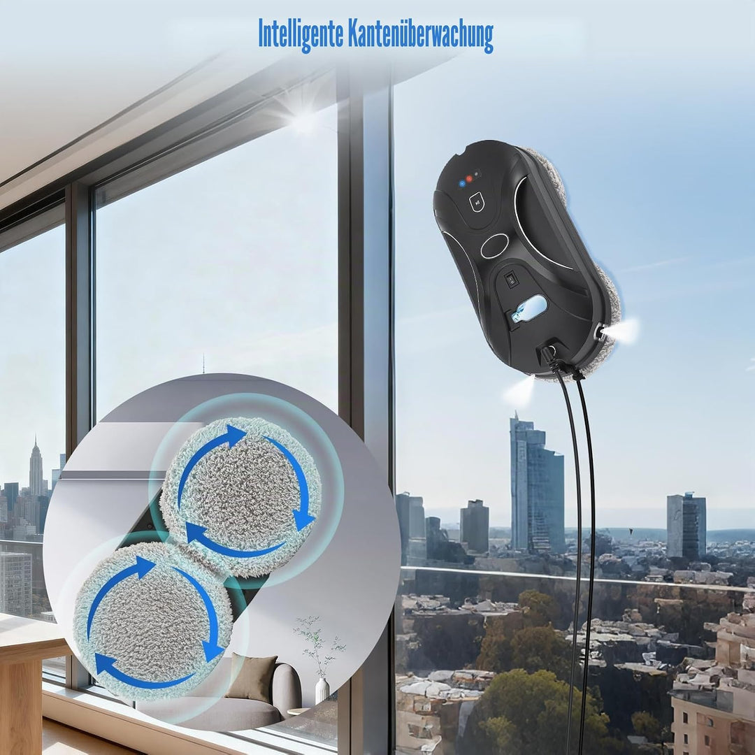 Fensterputzroboter Automatischer Fensterreinigungsroboter Fensterroboter Mit Wasserstrahl,Automatisc