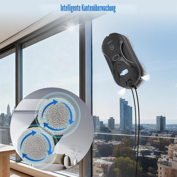 Fensterputzroboter Automatischer Fensterreinigungsroboter Fensterroboter Mit Wasserstrahl,Automatisc