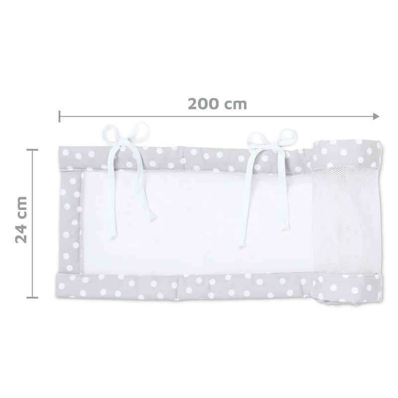 babybay Nestchen Mesh-Piqué/Bettumrandung für Beistellbett/Stossschutz für Baby Bett, passend für Mo