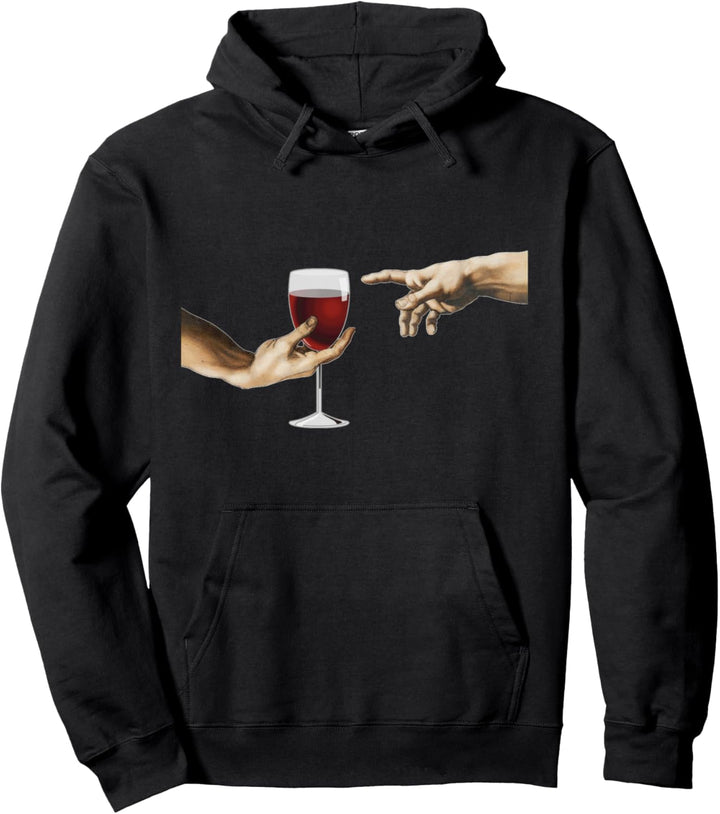 MichelAngelo - Erschaffung von Adam - Vintage Kunst - Wein Pullover Hoodie