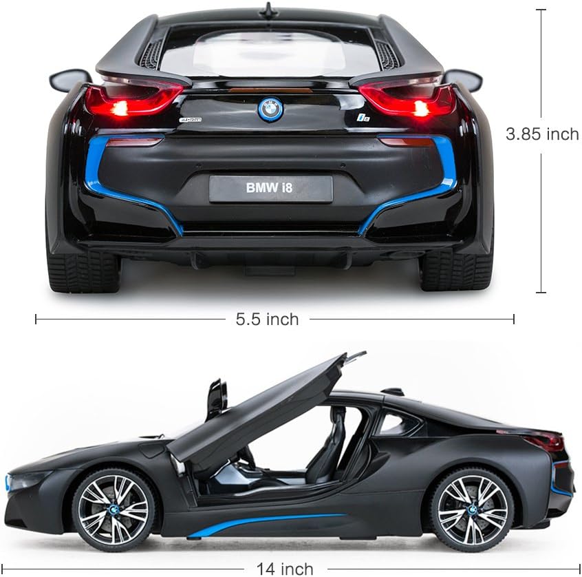 Rastar RC Auto | 1:14 BMW i8 Funkferngesteuertes Spielzeugauto, Modellfahrzeug, öffnen der Türen per