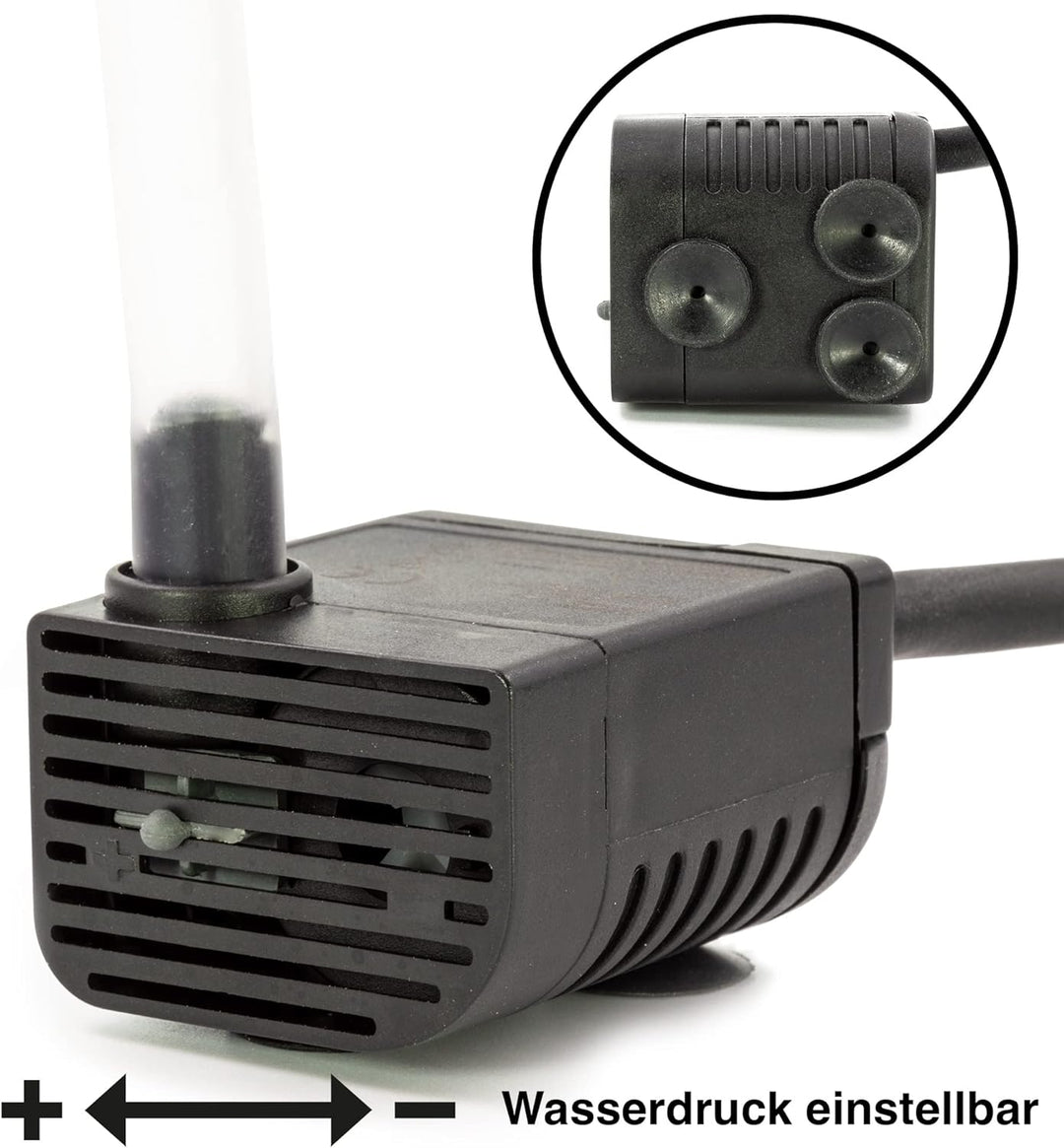 Blümelhuber Raben Figur Corvin als Teich Wasserspiel Garten Dekoration, für Springbrunnen Aussenbere