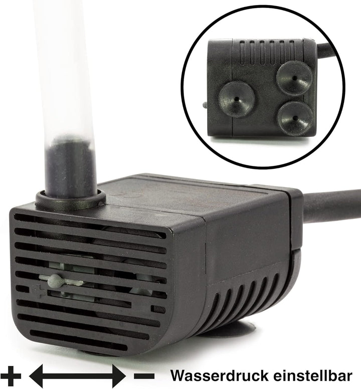 Blümelhuber Raben Figur Corvin als Teich Wasserspiel Garten Dekoration, für Springbrunnen Aussenbere