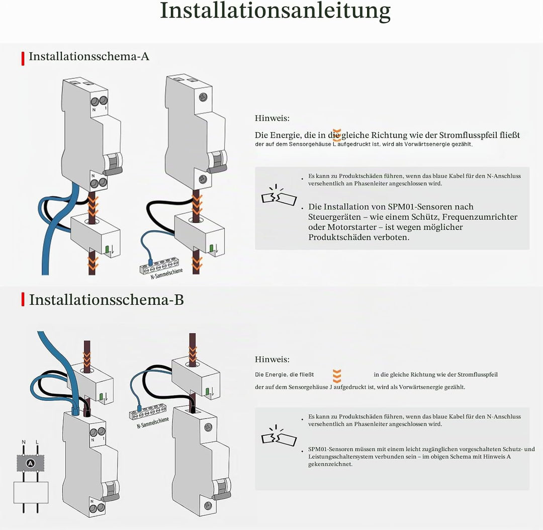 eMylo Smart Wifi Energiemessgerät Mini-Stromverbrauchsmessgerät 99% hohe Genauigkeit 1 Phasen Echtze