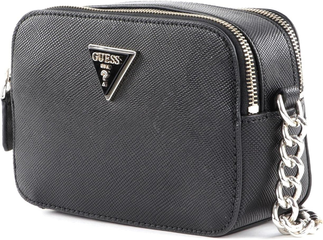 Guess Damen Noelle Crossbody Kamera Tasche Schwarz, Schwarz