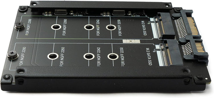 System-S NGFF B+M Key Adapter 2X M.2 SSD Karte zu 2,5 Zoll SATA Combo HDD