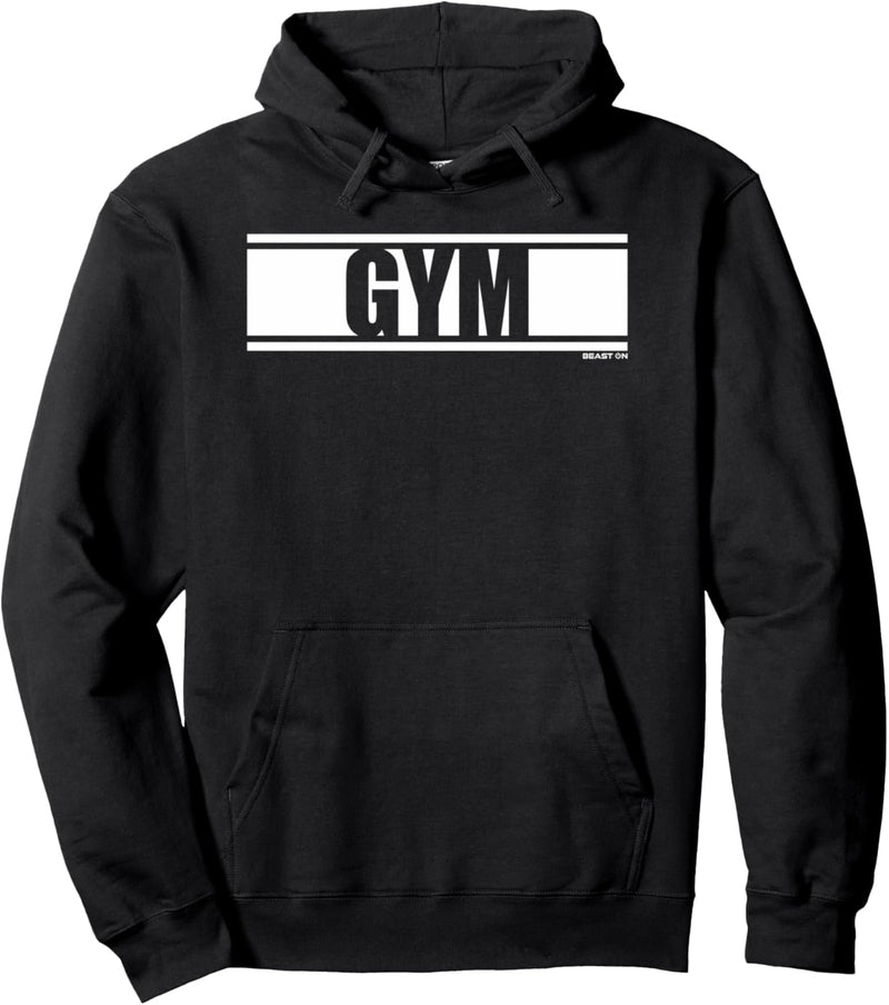 Gym Fitness Workout Spruch Motivation Wort in weiss Pullover Hoodie