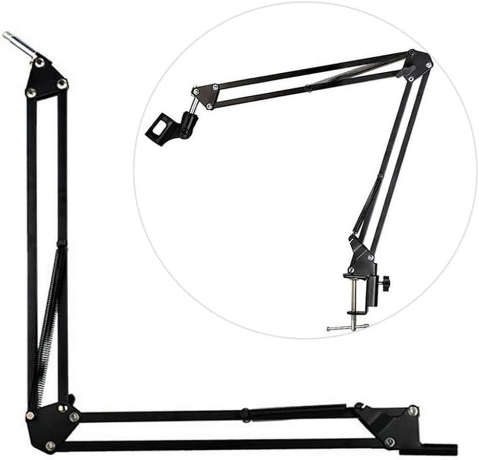Extendable Recording Microphone Holder Microphone Suspension Boom Scissor Arm Stand for Radio Broadc