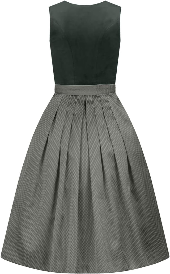 Generisch Trachtenmode Exklusives Designer Langes Dirndl Miriam inkl. Spitzen Dirndlschürze Gr. 3660