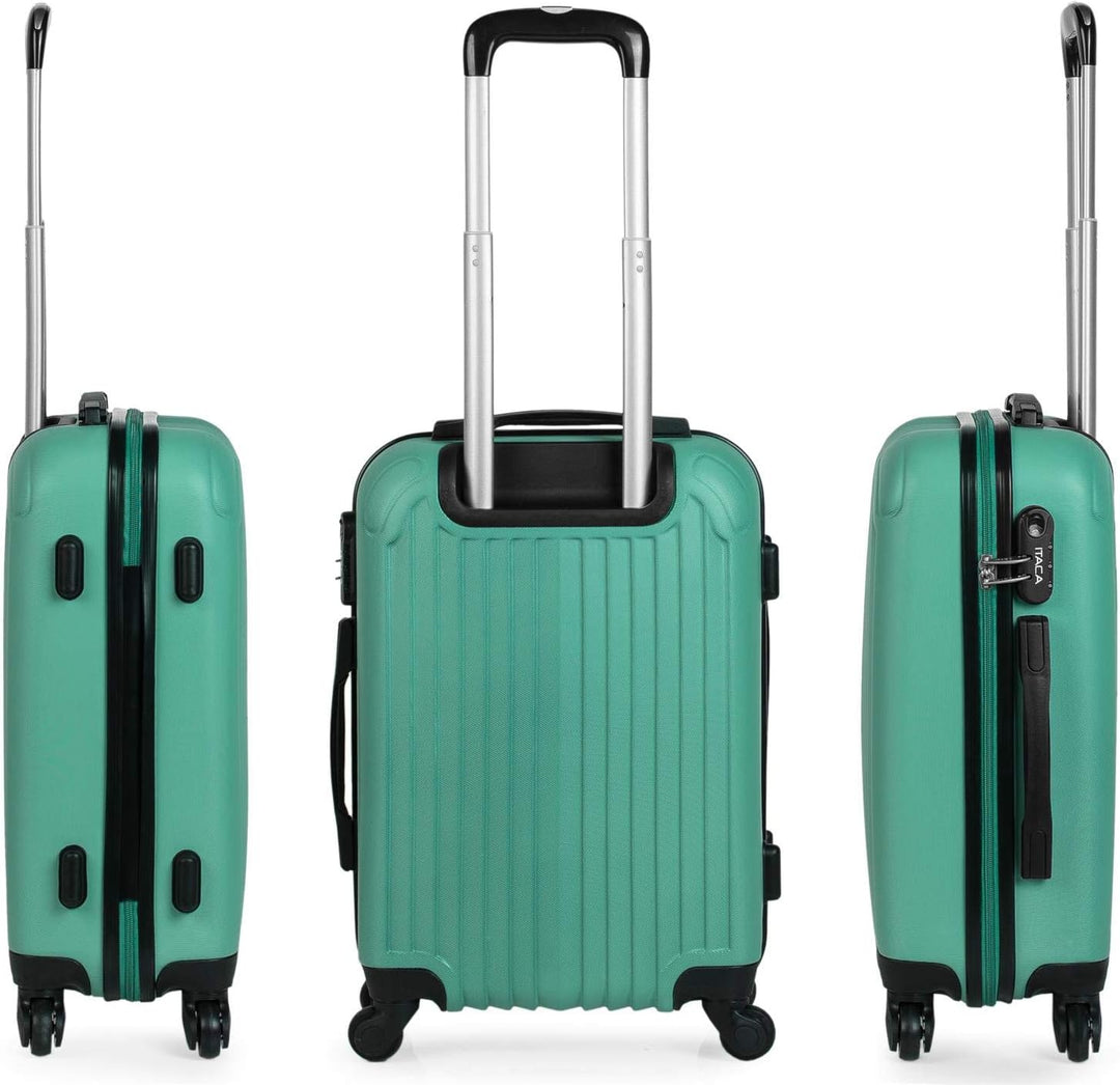ITACA - Trolley Handgepäck Cabin Trolley Koffer Reisekoffer Hartschalenkoffer mit Zahlenschloss - Ka