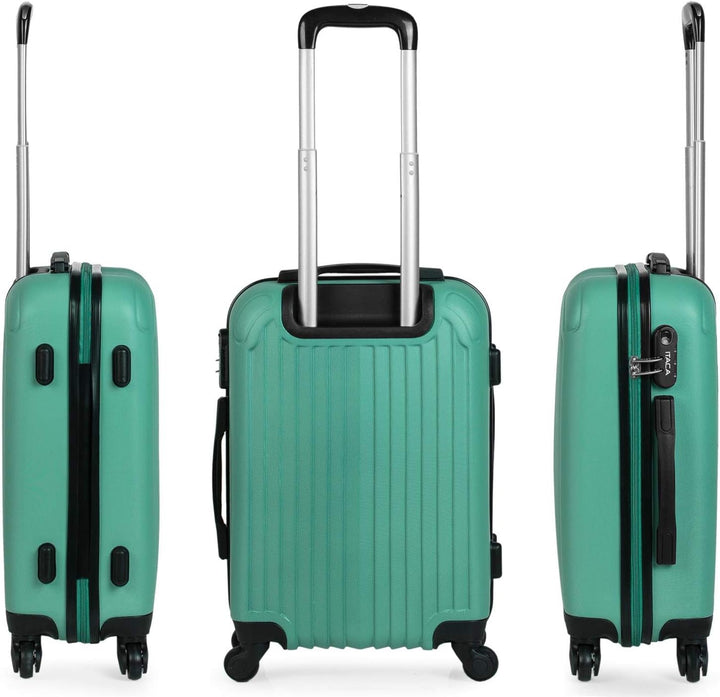 ITACA - Trolley Handgepäck Cabin Trolley Koffer Reisekoffer Hartschalenkoffer mit Zahlenschloss - Ka