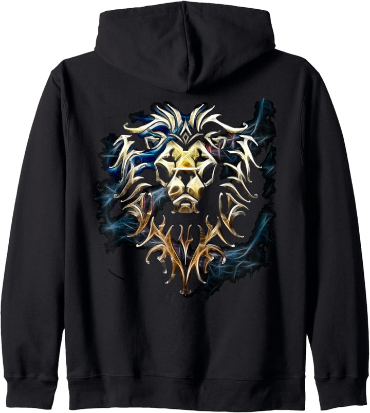 Warcraft + Logo Alliance gesättigt Kapuzenjacke