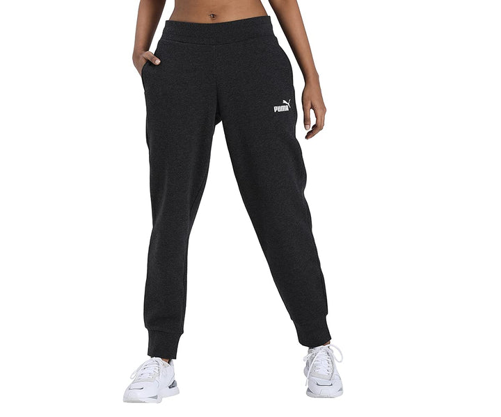 PUMA Damen ESS FL Cl-Pantalones de Chándal Hose S Dark Gray Heather, S Dark Gray Heather