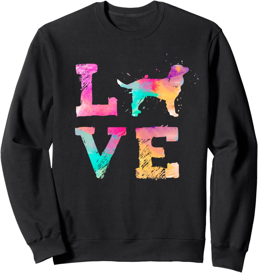 Bunte Aquarellmalerei American Water Spaniel Sweatshirt