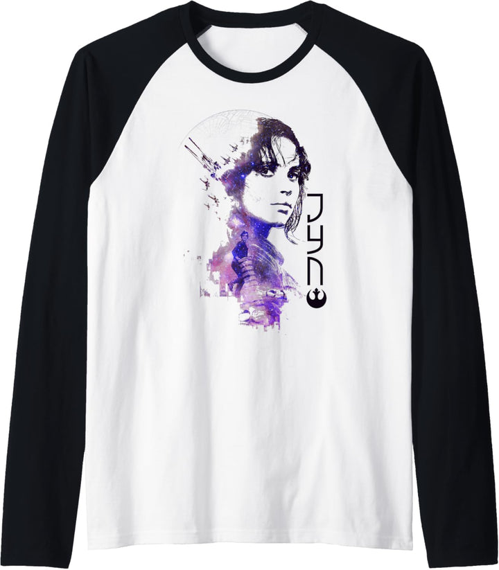 Star Wars Rogue One Jyn Fade Death Star Raglan