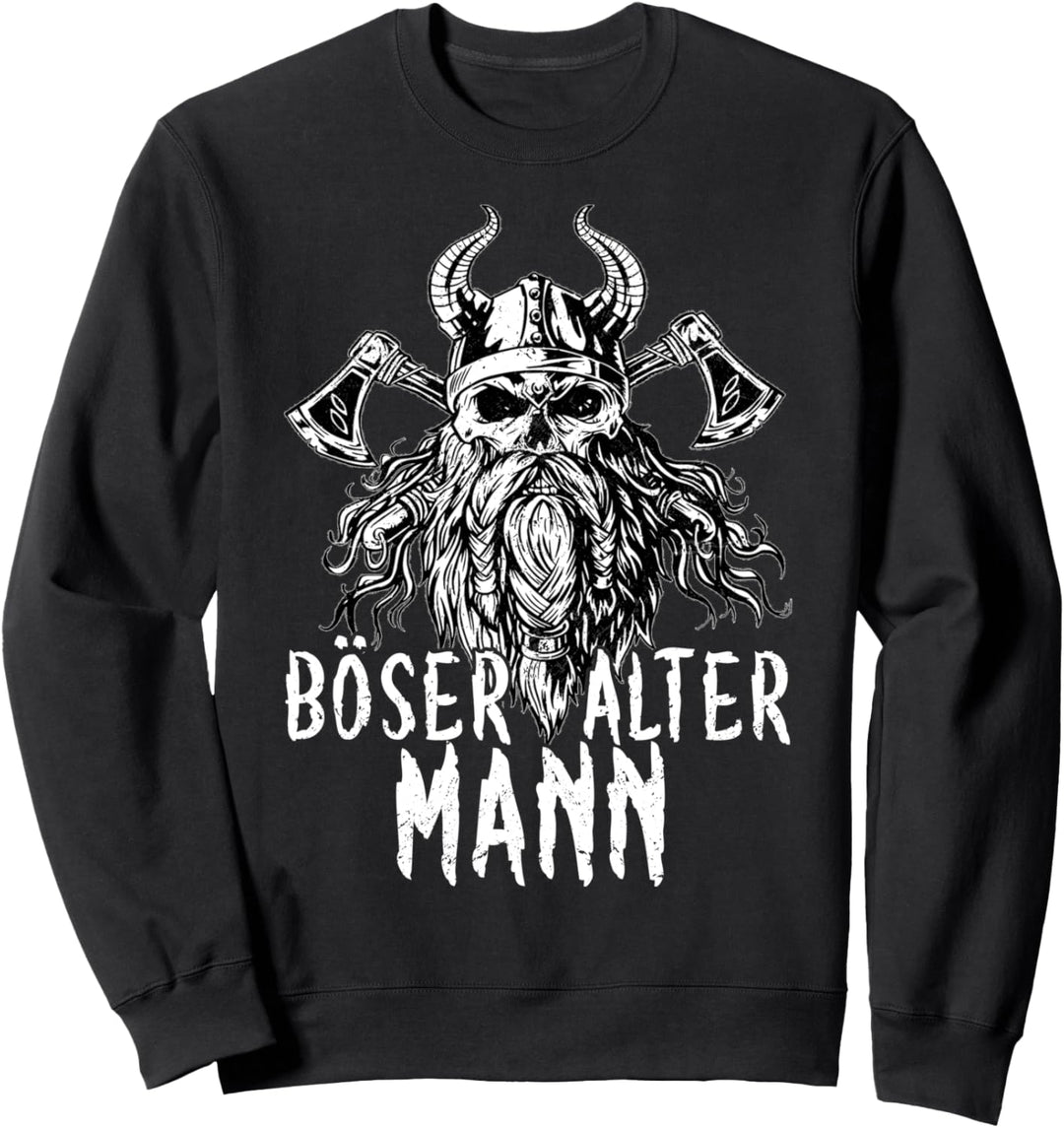 Böser alter Mann - Witziges design für Männer - Wikinger Sweatshirt