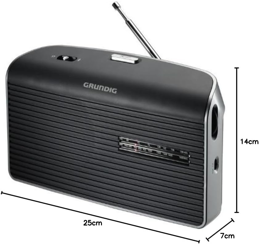 Grundig Music 60 Empfangsstarkes Radio im modernen Design grau grau empfangsstarkes Radio, grau empf