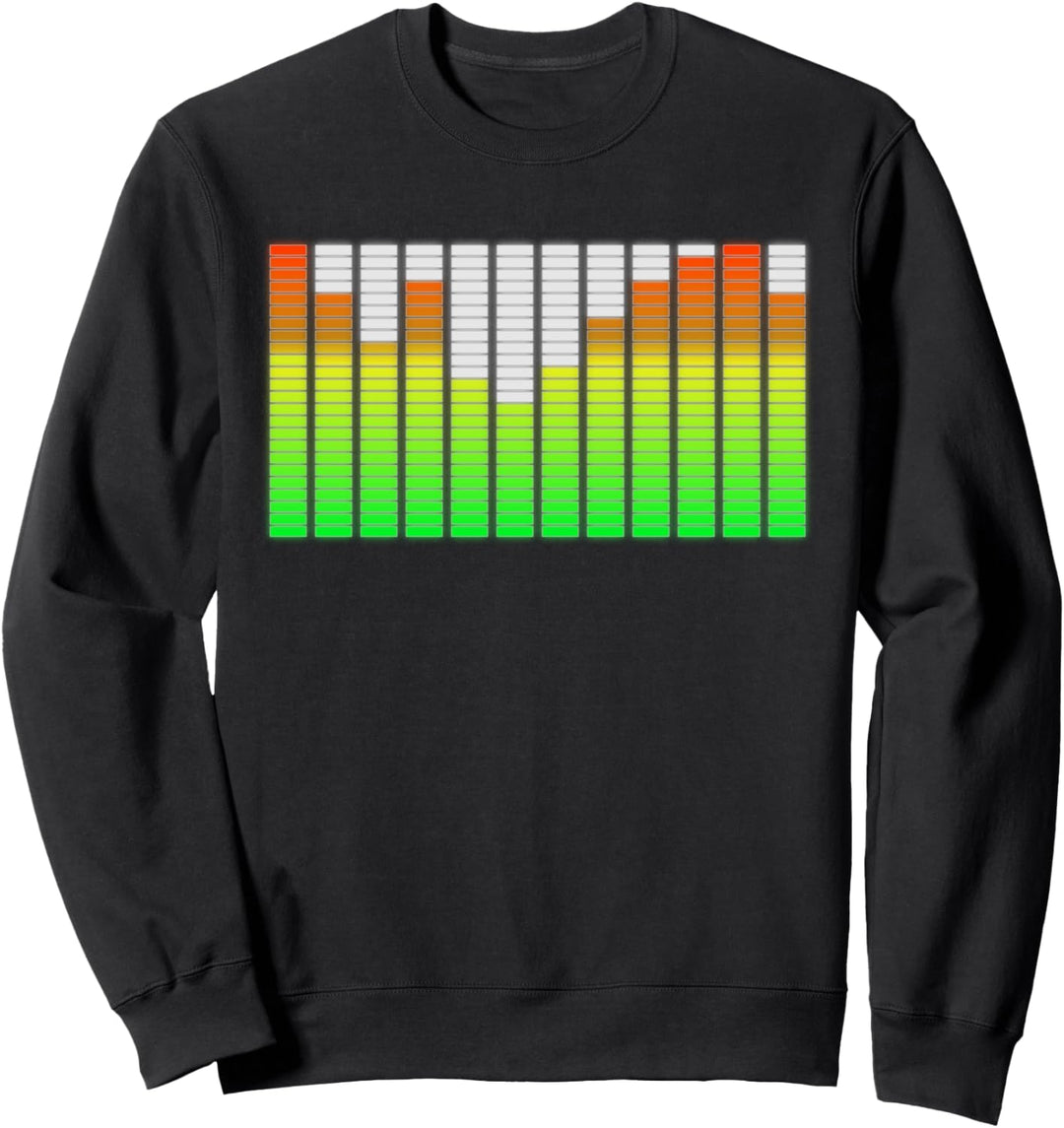 Musik-Equalizer DJ Party Tontechniker Sweatshirt
