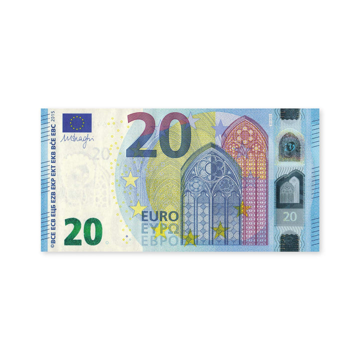 Litfax GmbH 20€ Euroschein/Spielgeld ca. 99x54 mm, je Pack. 25 Stück (10 PG)