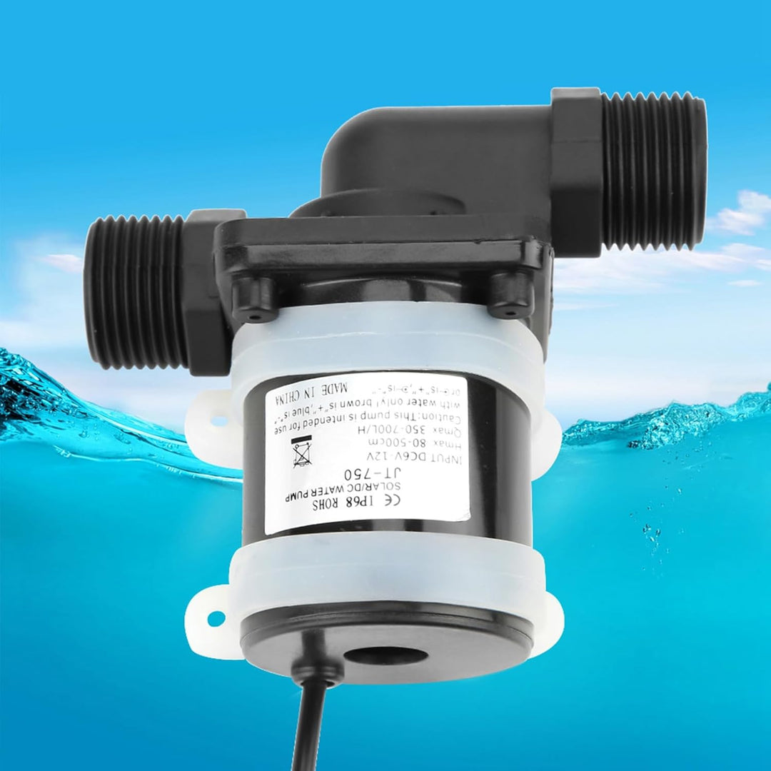 AUNMAS Booster-Wasserpumpe, JT-750 700L/H Mini DC Wasserumwälzpumpe mit Geringem Geräuschpegel und E