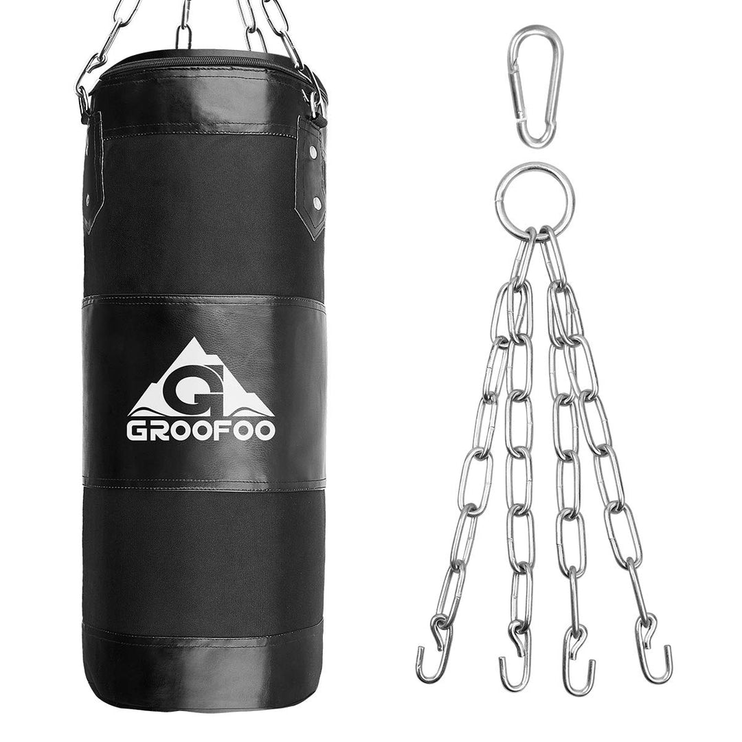 GROOFOO Boxsack Kinder Hochleistungs Oxford Boxsack für Kinder, Jugendliche und Erwachsene, UNGEFÜLL