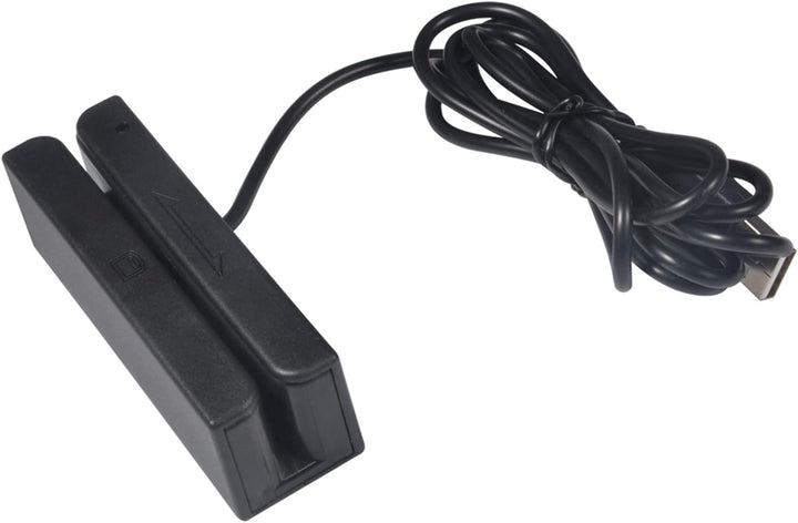 Cuifati Magnetischer USB-Kreditkartenleser, 3-Spur-Smartcard-Leser MSR580, für TXT, Word, Excel, POS