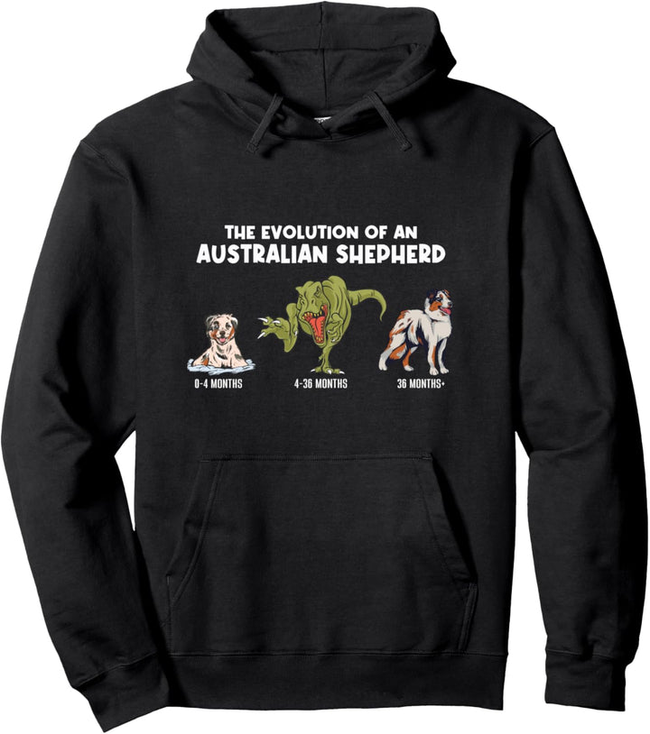 Aussie Hunde Mama Die Entwicklung Eines Australian Shepherds Pullover Hoodie