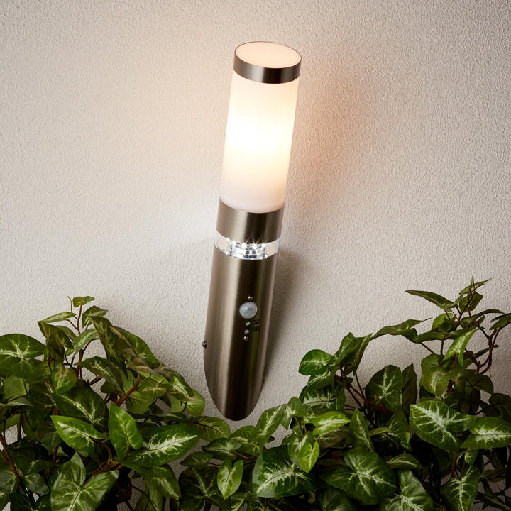 Lightbox spritzwassergeschützte LED Wandfackel - Wandfackel für Aussen mit einstellbarem Bewegungsme