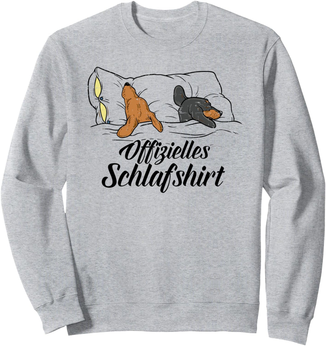 Dackel Dackelhund Offizielles Schlafshirt Retro Geschenk Sweatshirt