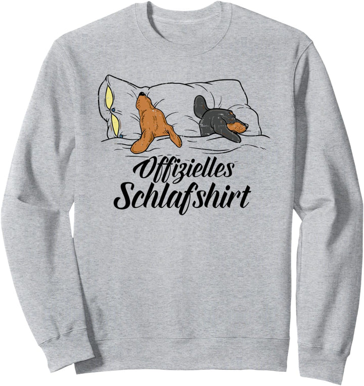 Dackel Dackelhund Offizielles Schlafshirt Retro Geschenk Sweatshirt