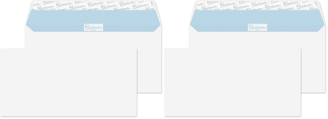 Blake Office 32214 Briefumschläge Haftklebung Ultra Weiss Wove DL 110 x 220 mm 120g/m² 50 Stück (Pac