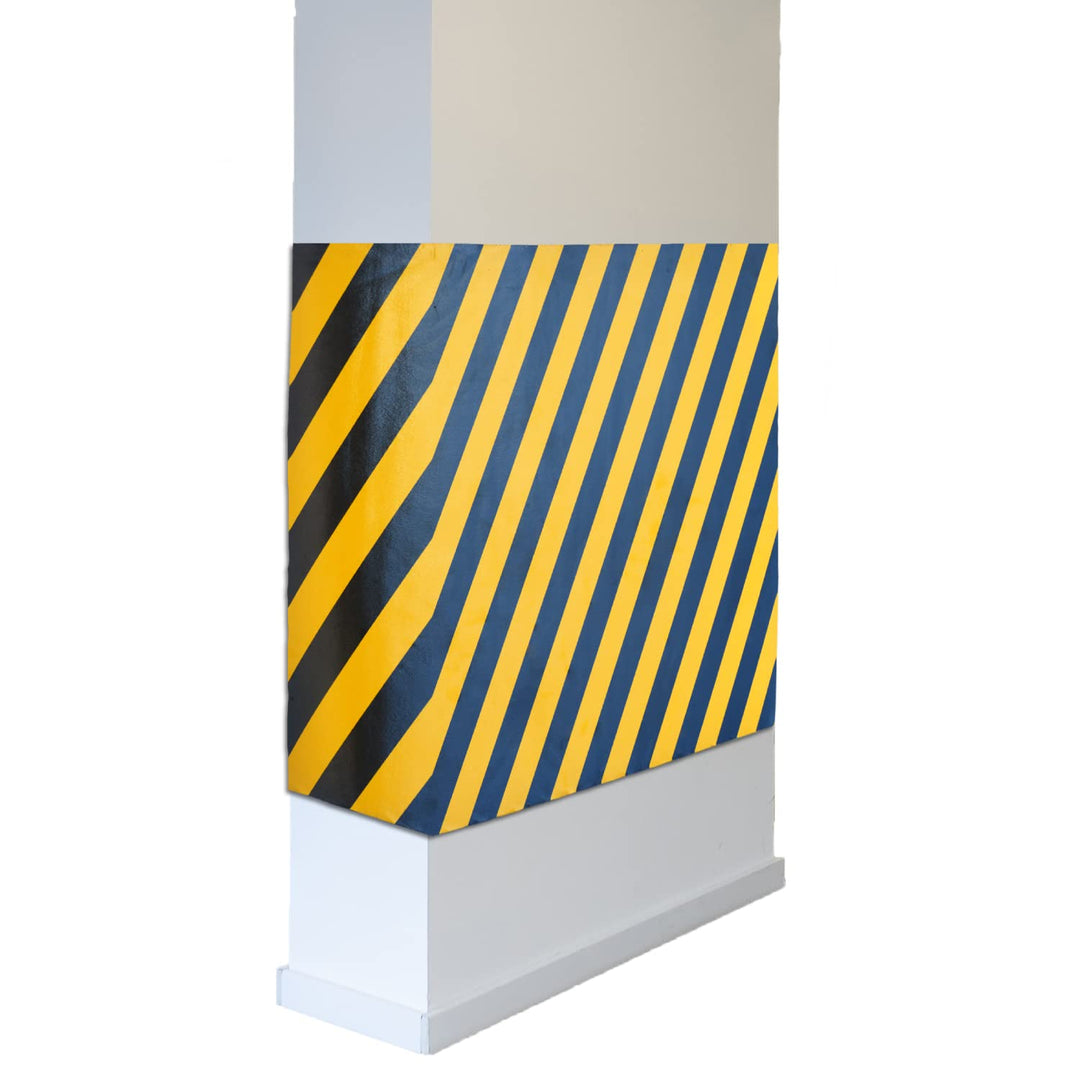PARKING FACIL | Garagensäulenschutz | Farbe Gelb und Schwarz | Länge 100cm| Höhe 70cm | Dicke: 2cm |