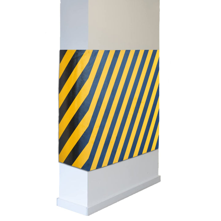 PARKING FACIL | Garagensäulenschutz | Farbe Gelb und Schwarz | Länge 100cm| Höhe 70cm | Dicke: 2cm |