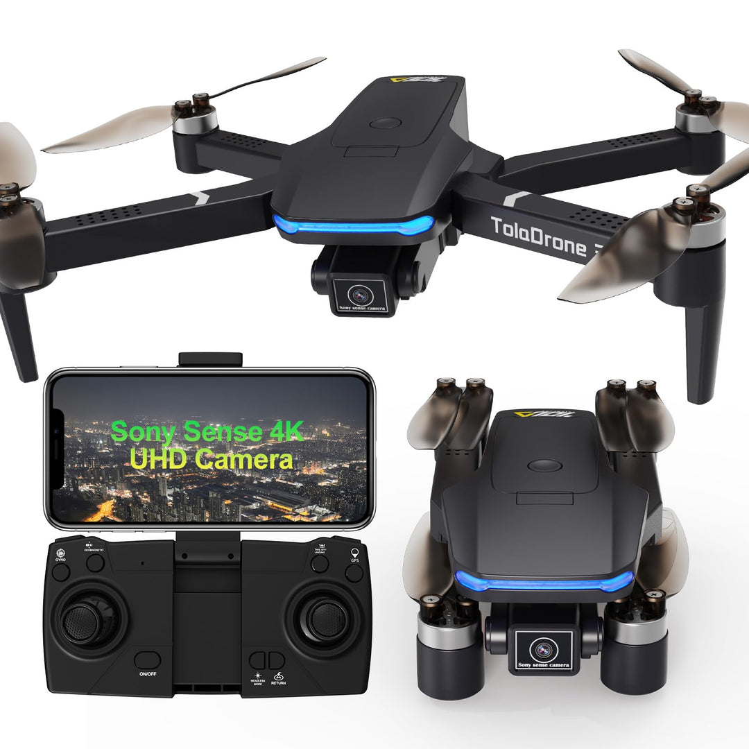 Drohne mit Kamera 4K UHD für Erwachsene, GPS Drohnen mit Bürstenlosem Motor 5G FPV Übertragung Folge
