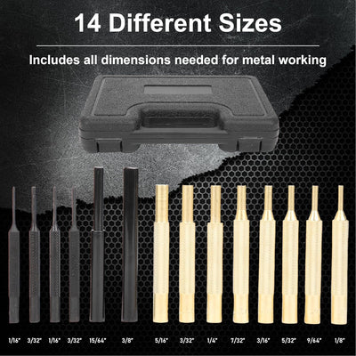 Roll Pin Punch Set, Punch Set, Wartungswerkzeug, Splinttreiber, für die Wartung von Büchsenmachern
